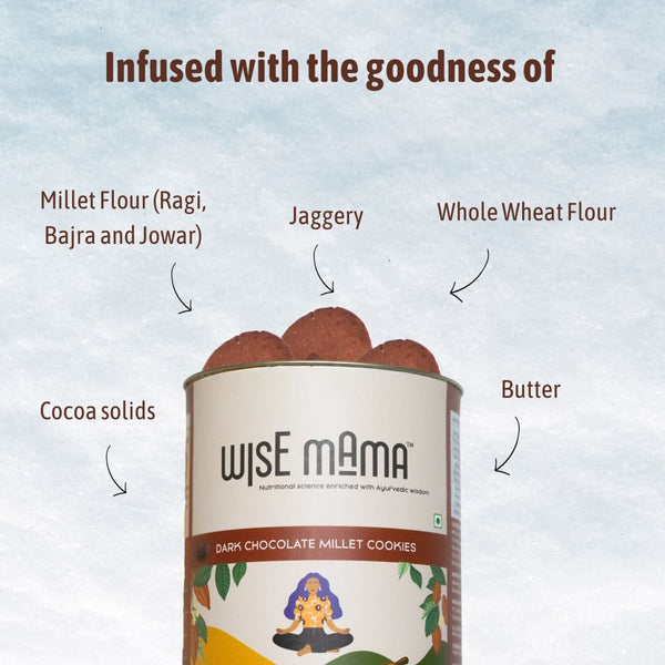 Dark Chocolate Millet Cookies