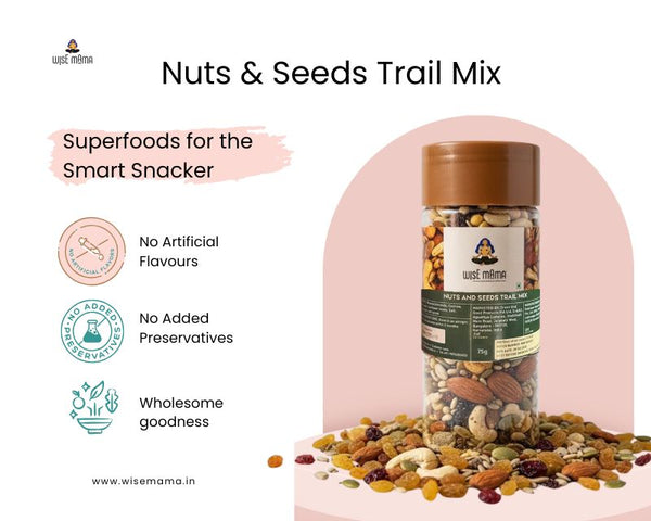 Wise Mama Nuts And Seeds Trail Mix-75g