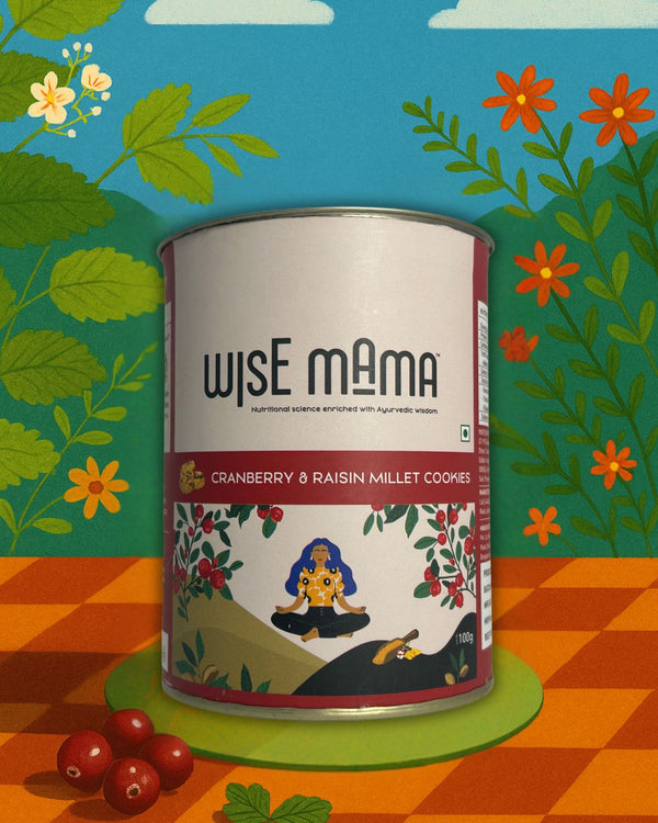 Cranberry & Raisin millet cookies