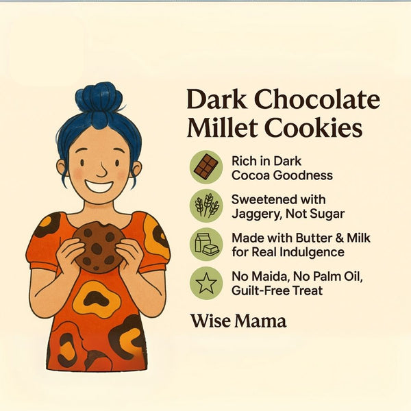 Dark Chocolate Millet Cookies