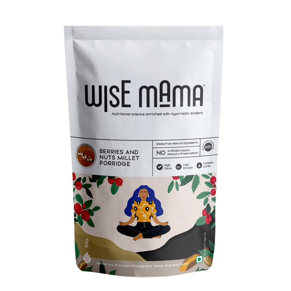 Berries and Nuts Millet Porridge - wisemama.in