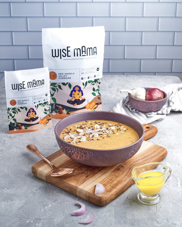 Desi Masala Millet Porridge - wisemama.in