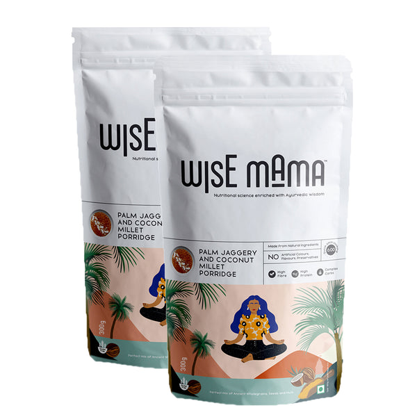 Palm Jaggery and  Coconut Millet Porridge - wisemama.in