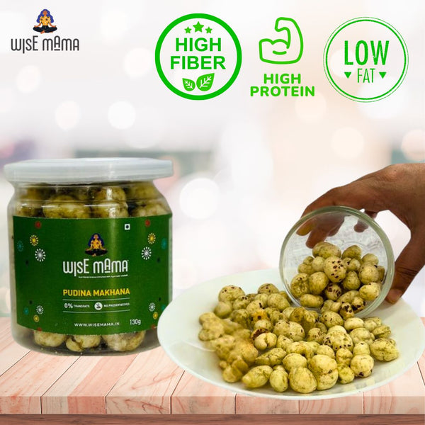 Pudina Makhana - 60g | Pack of 2 bottles (30gX2)