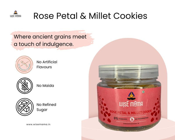 Rose Petal & Millet Cookie 100g