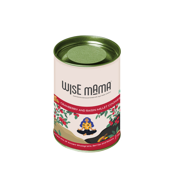 Cranberry & Raisin millet cookies - wisemama.in