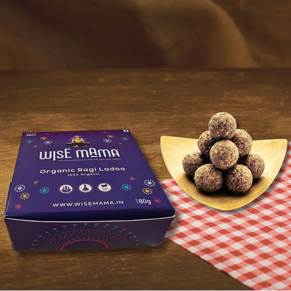 Ragi, Peanut butter and Sesame Seeds Ladoo | Set of 2 boxes| 160g  (8pcs)