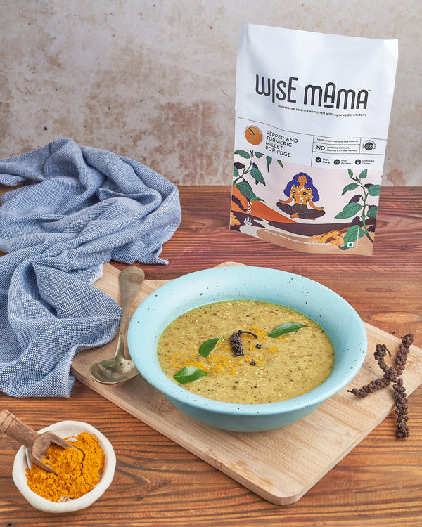 Pepper and Turmeric Millet Porridge - wisemama.in