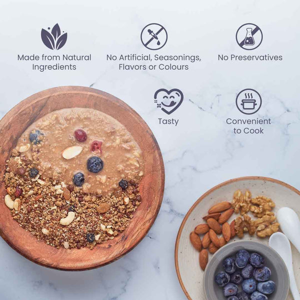 Berries and Nuts Millet Porridge - wisemama.in